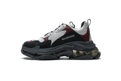 PKGoden    Balenciaga Triple S Black Brown Red 541624 W09O1 2268 02