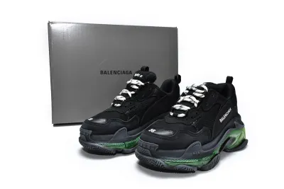 PKGoden    Balenciaga Triple S Black Green 544351 W09ON 1047 01