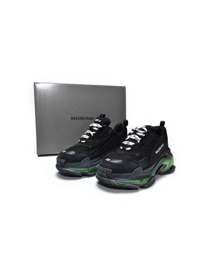PKGoden    Balenciaga Triple S Black Green 544351 W09ON 1047 01