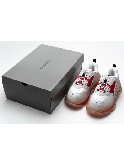 PKGoden     Balenciaga Triple S White Red 544351 W09E1 4552 544351 W09E1 4552 01