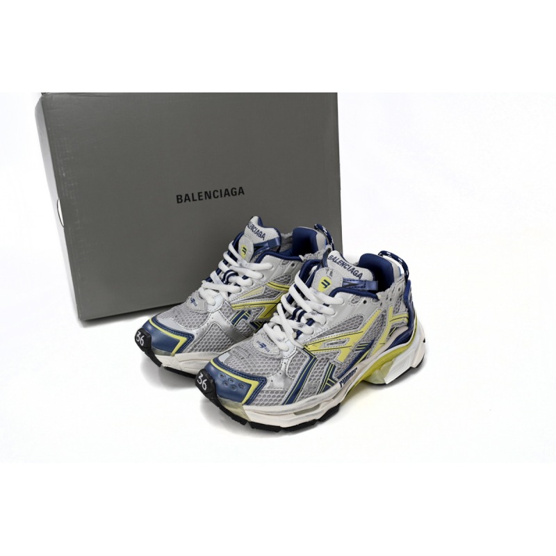 PKGoden   Balenciaga Runner Bai Huang Lan 677402 W3RB5 9174