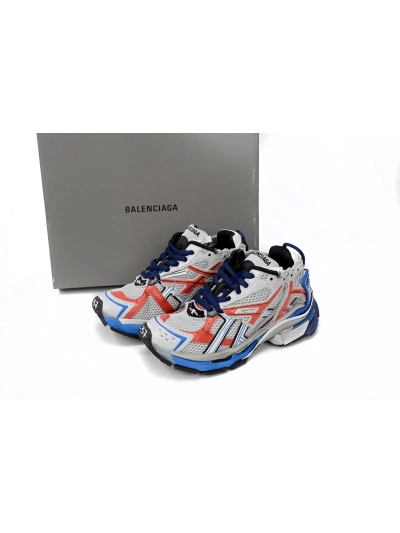 PKGoden    Balenciaga Runner White Blue Orange 677402 W3RB6 1264 01
