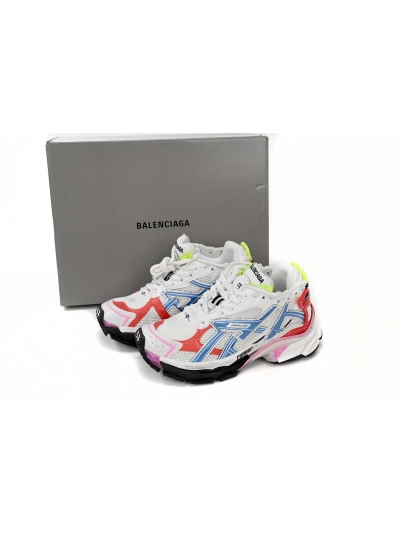 PKGoden    Balenciaga Runner White Blue Red 677402 W3RB6 9645 01