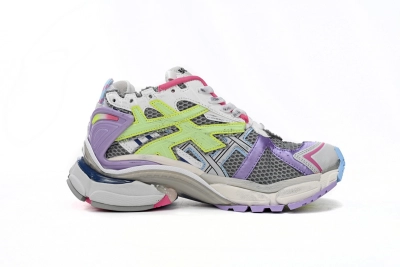 PKGoden    Balenciaga Runner White Yellow Purple 677402 W3RH5 0308 02