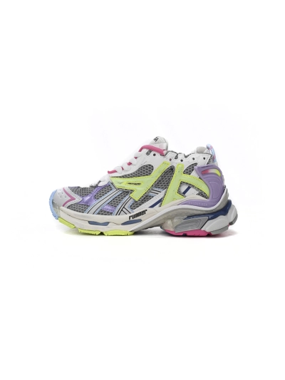 PKGoden    Balenciaga Runner White Yellow Purple 677402 W3RH5 0308 01