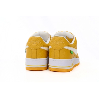  Air Force 1 Low x LOUIS VUITTON LV Co Branded White Yellow  02