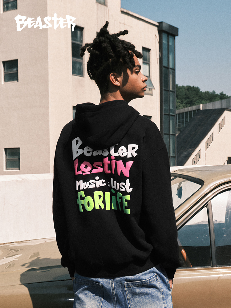 Beaster man's and Women's hooded sweatshirt BR L007 Streetwear, B34408S256