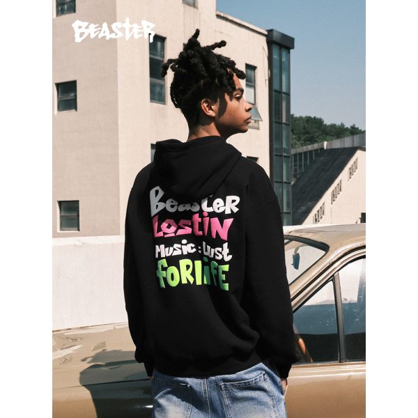 Beaster man's and Women's hooded sweatshirt BR L007 Streetwear, B34408S256