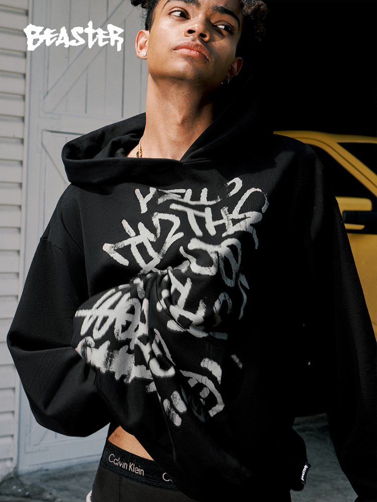 Beaster man's and Women's hooded sweatshirt BR L008 Streetwear, B34408B302