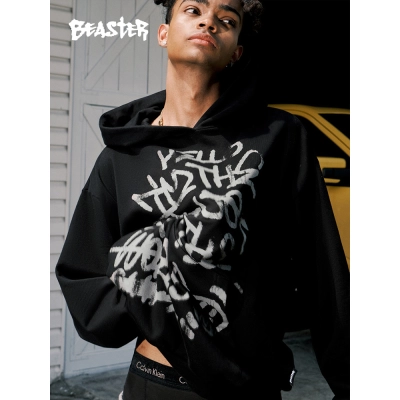 Beaster man's and Women's hooded sweatshirt BR L008 Streetwear, B34408B302 02