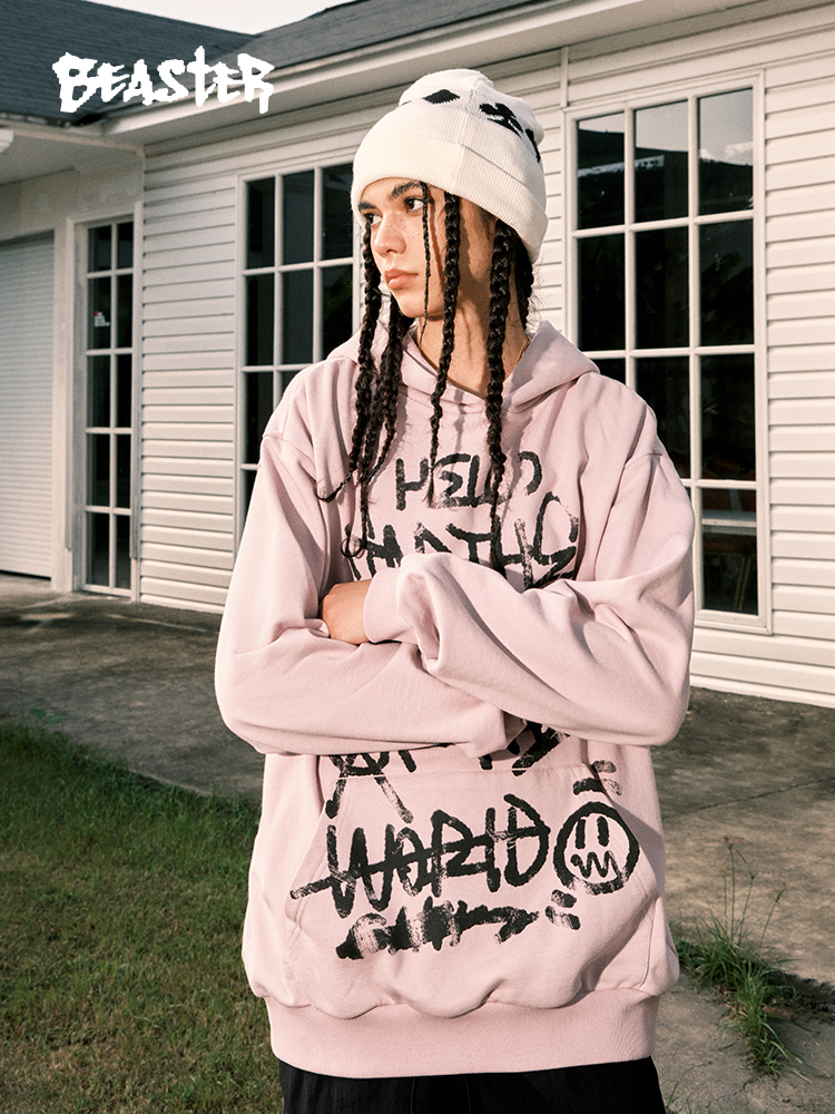 Beaster man's and Women's hooded sweatshirt BR L008 Streetwear, B34408B302