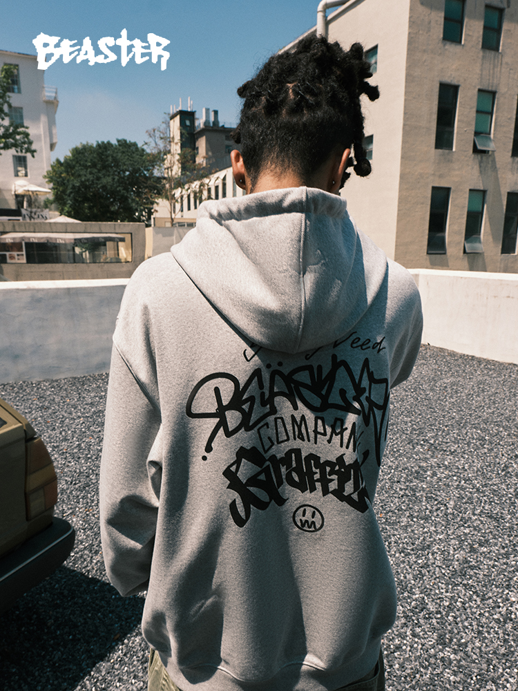 Beaster man's and Women's hooded sweatshirt BR L016 Streetwear, B34208B315