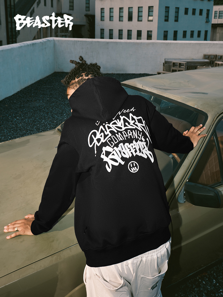 Beaster man's and Women's hooded sweatshirt BR L016 Streetwear, B34208B315