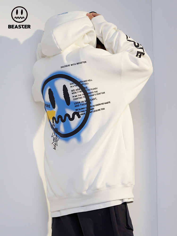 Beaster man's and Women's hooded sweatshirt BR L020 Streetwear, B042091228-308127