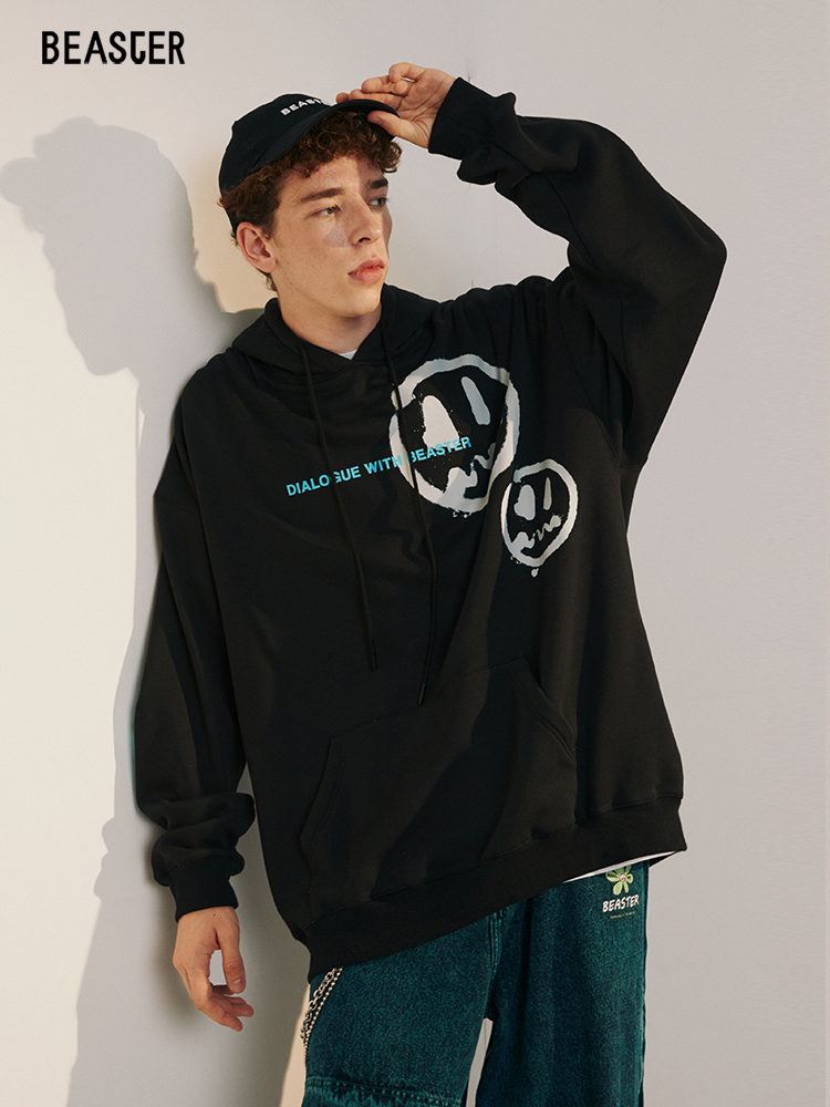 Beaster man's and Women's hooded sweatshirt BR L020 Streetwear, B042091228-308127