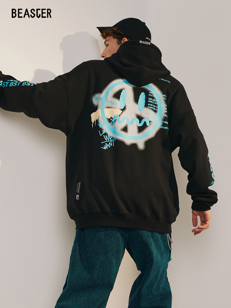 Beaster man's and Women's hooded sweatshirt BR L020 Streetwear, B042091228-308127