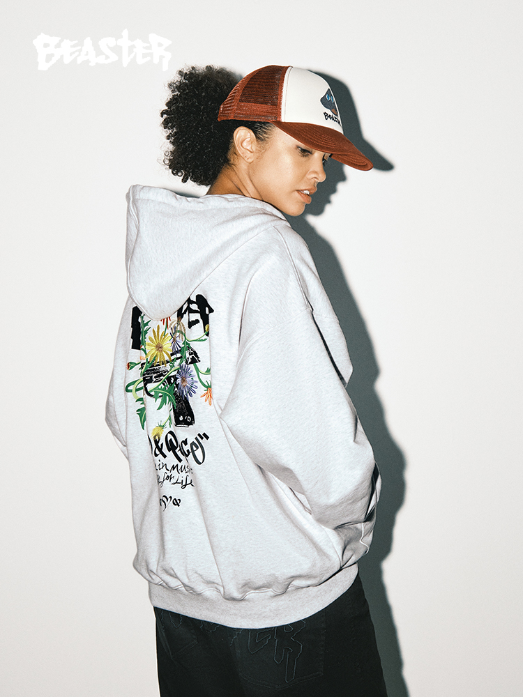 Beaster man's and Women's hoodie sweatshirt BR L050 Streetwear, B34211U220