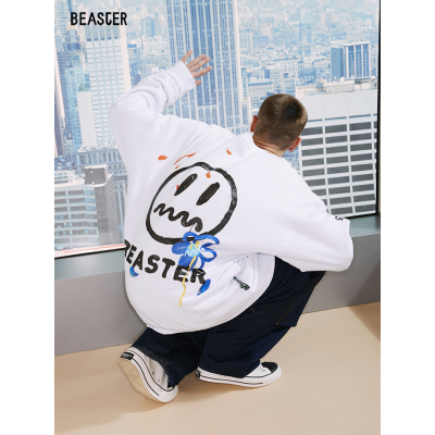 Beaster man's crew neck sweatshirt BR L010 Streetwear, B032082064