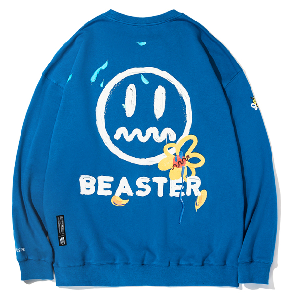 Beaster man's crew neck sweatshirt BR L010 Streetwear, B032082064