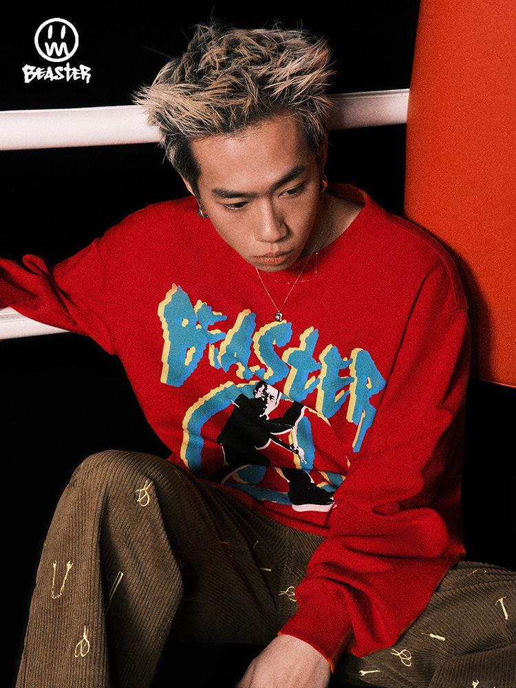 Beaster man's crew neck sweatshirt BR L042 Streetwear, B31208H207