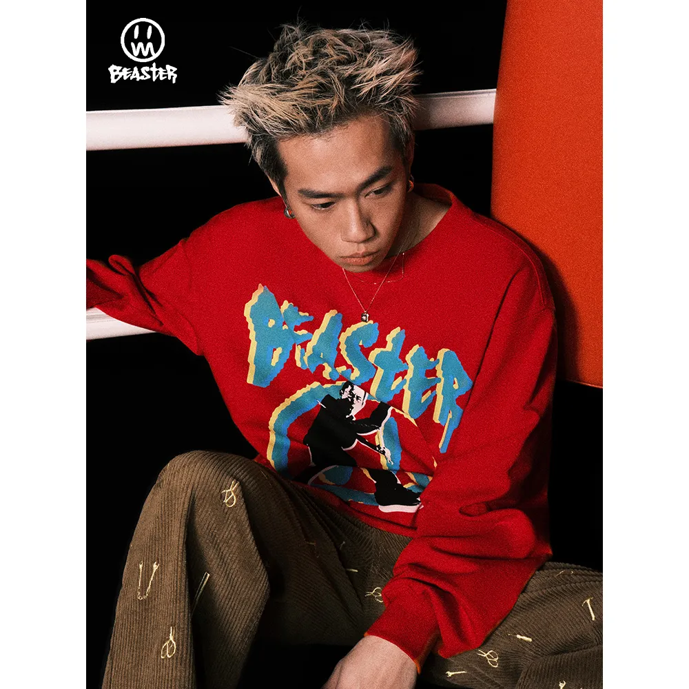 Beaster man's crew neck sweatshirt BR L042 Streetwear, B31208H207