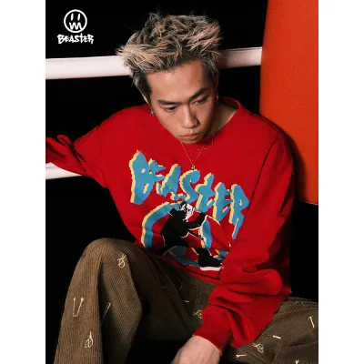 Beaster man's crew neck sweatshirt BR L042 Streetwear, B31208H207 02