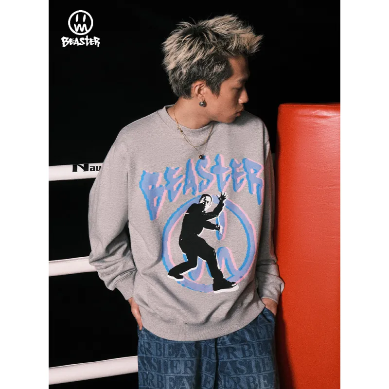 Beaster man's crew neck sweatshirt BR L042 Streetwear, B31208H207