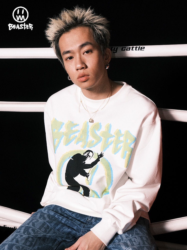 Beaster man's crew neck sweatshirt BR L042 Streetwear, B31208H207