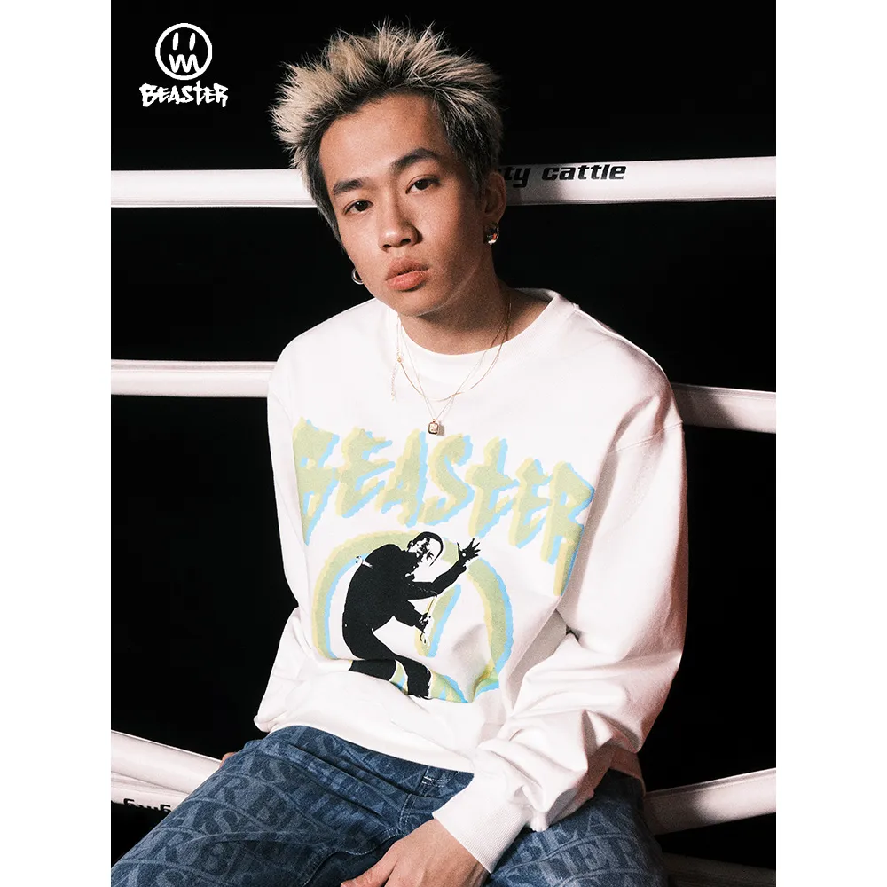 Beaster man's crew neck sweatshirt BR L042 Streetwear, B31208H207