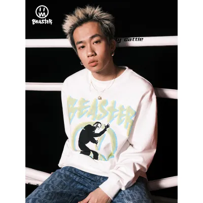 Beaster man's crew neck sweatshirt BR L042 Streetwear, B31208H207 01