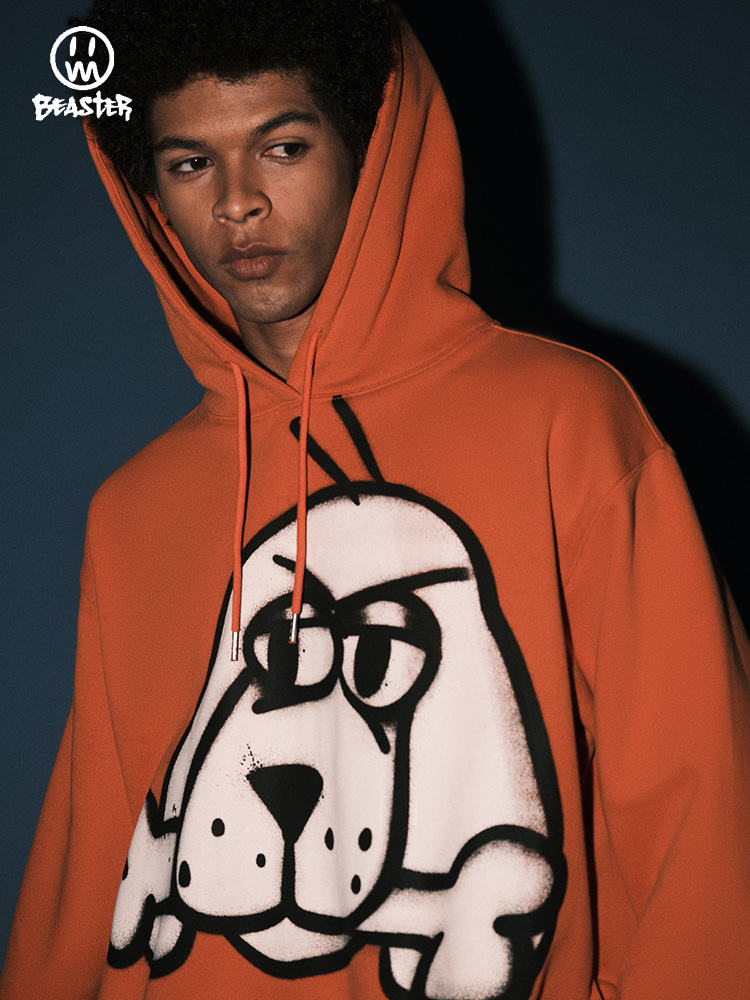 Beaster man's hooded sweatshirt BR L017 Streetwear, B31508W233