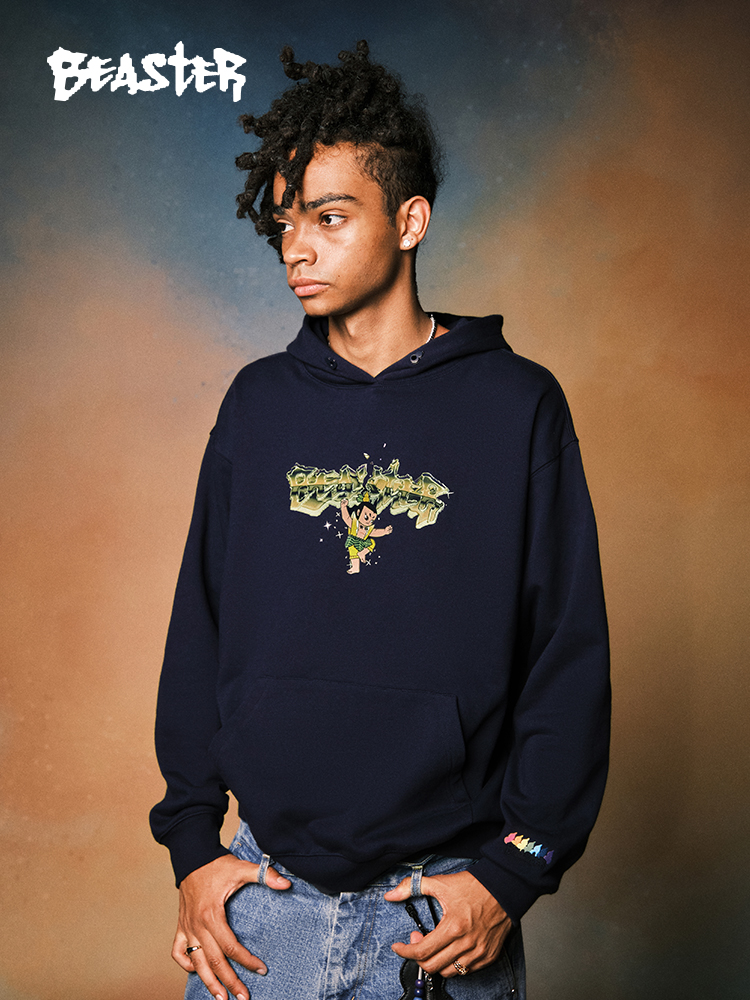 Beaster man's hoodie sweatshirt BR L023 Streetwear, B34108X277