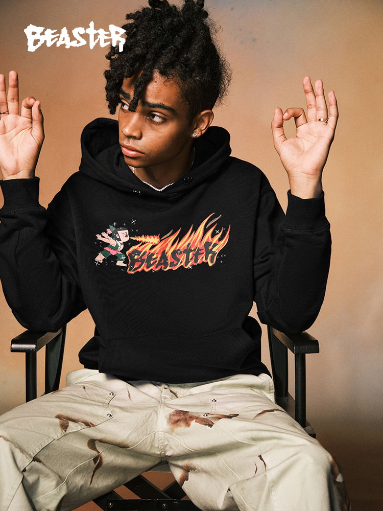 Beaster man's hoodie sweatshirt BR L023 Streetwear, B34108X277