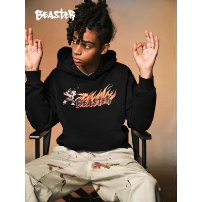 Beaster man's hoodie sweatshirt BR L023 Streetwear, B34108X277 02
