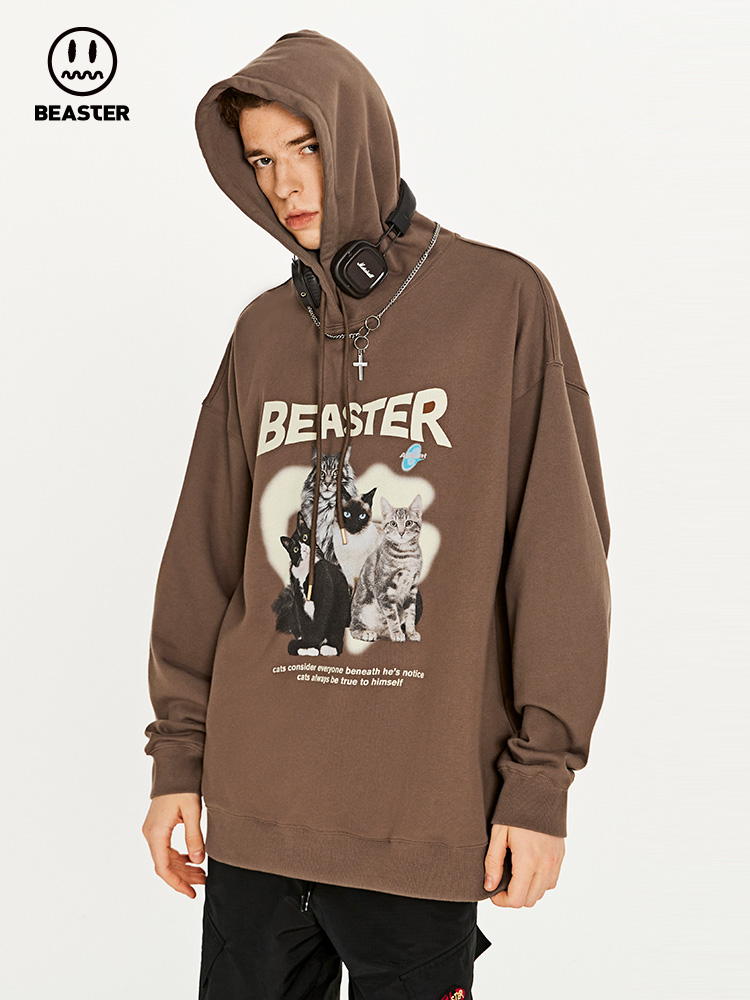 Beaster man's and Women's hoodie sweatshirt BR L045 Streetwear, B23408G020