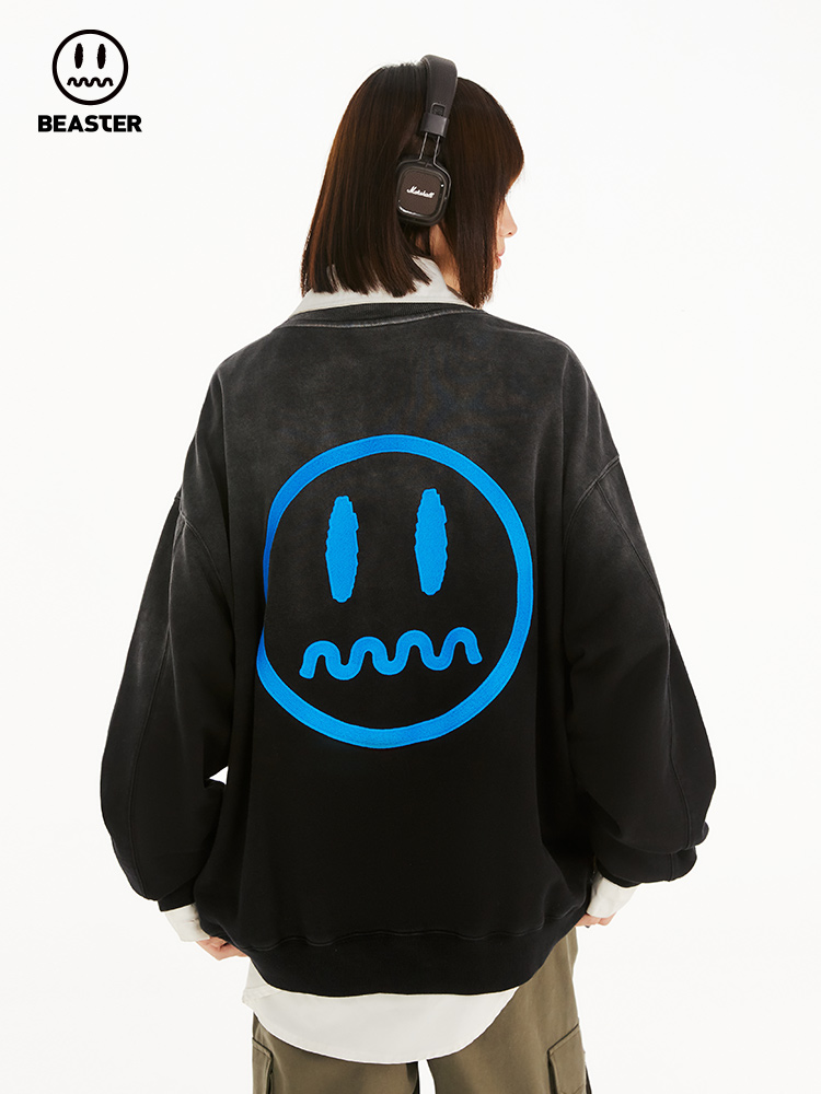 Beaster man's and Women's Round neck sweatshirt BR L051 Streetwear, B23308D008