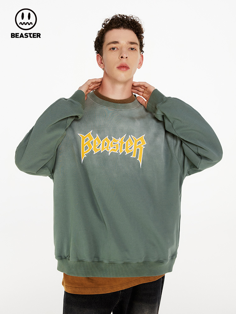 Beaster man's and Women's Round neck sweatshirt BR L051 Streetwear, B23308D008