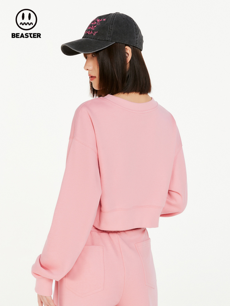 Beaster Women's crew neck sweatshirt BR L036 Streetwear, B23408W057