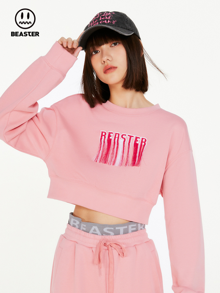 Beaster Women's crew neck sweatshirt BR L036 Streetwear, B23408W057