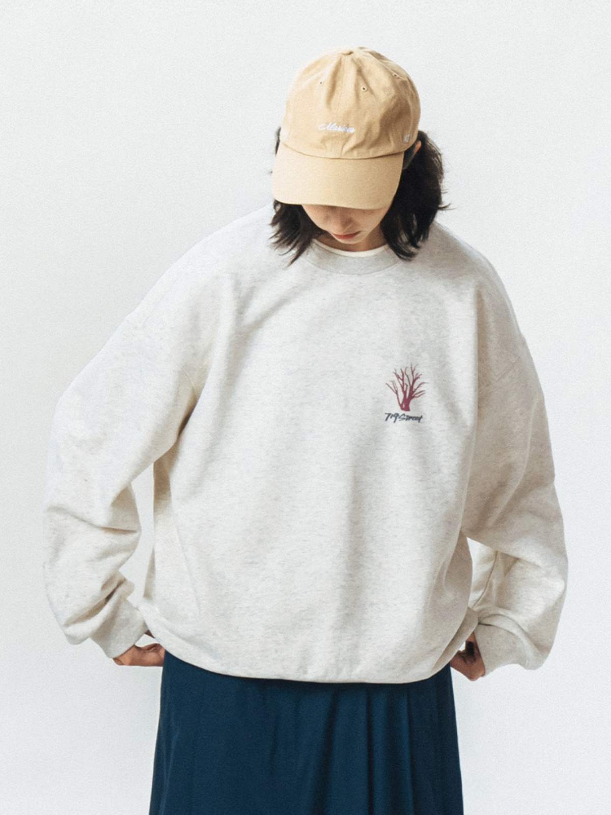 714street Man's and Women's crew neck sweatshirt 7S 029 Streetwear,321352