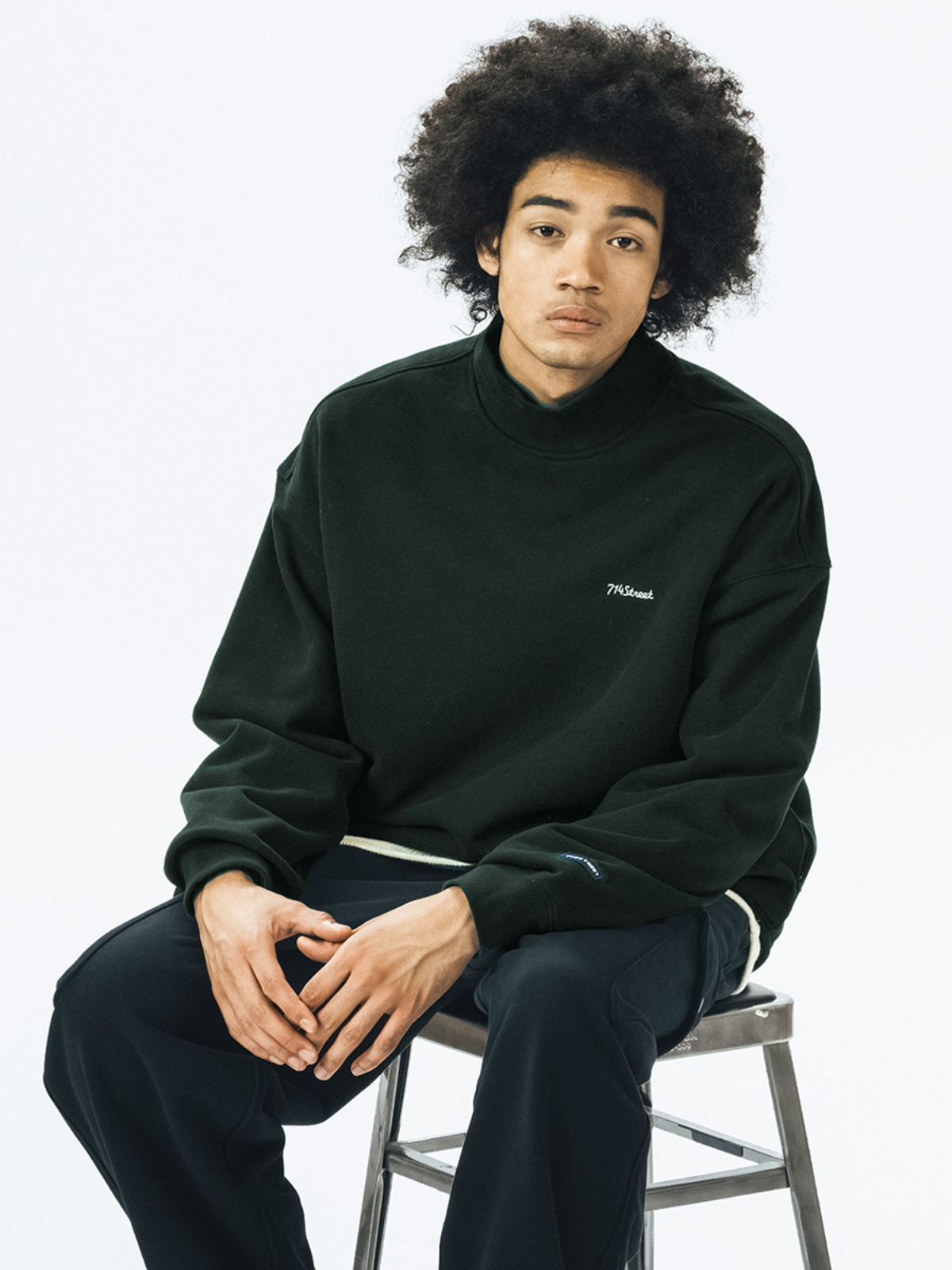 714street Man's and Women's crew neck sweatshirt 7S 040 Streetwear,321306