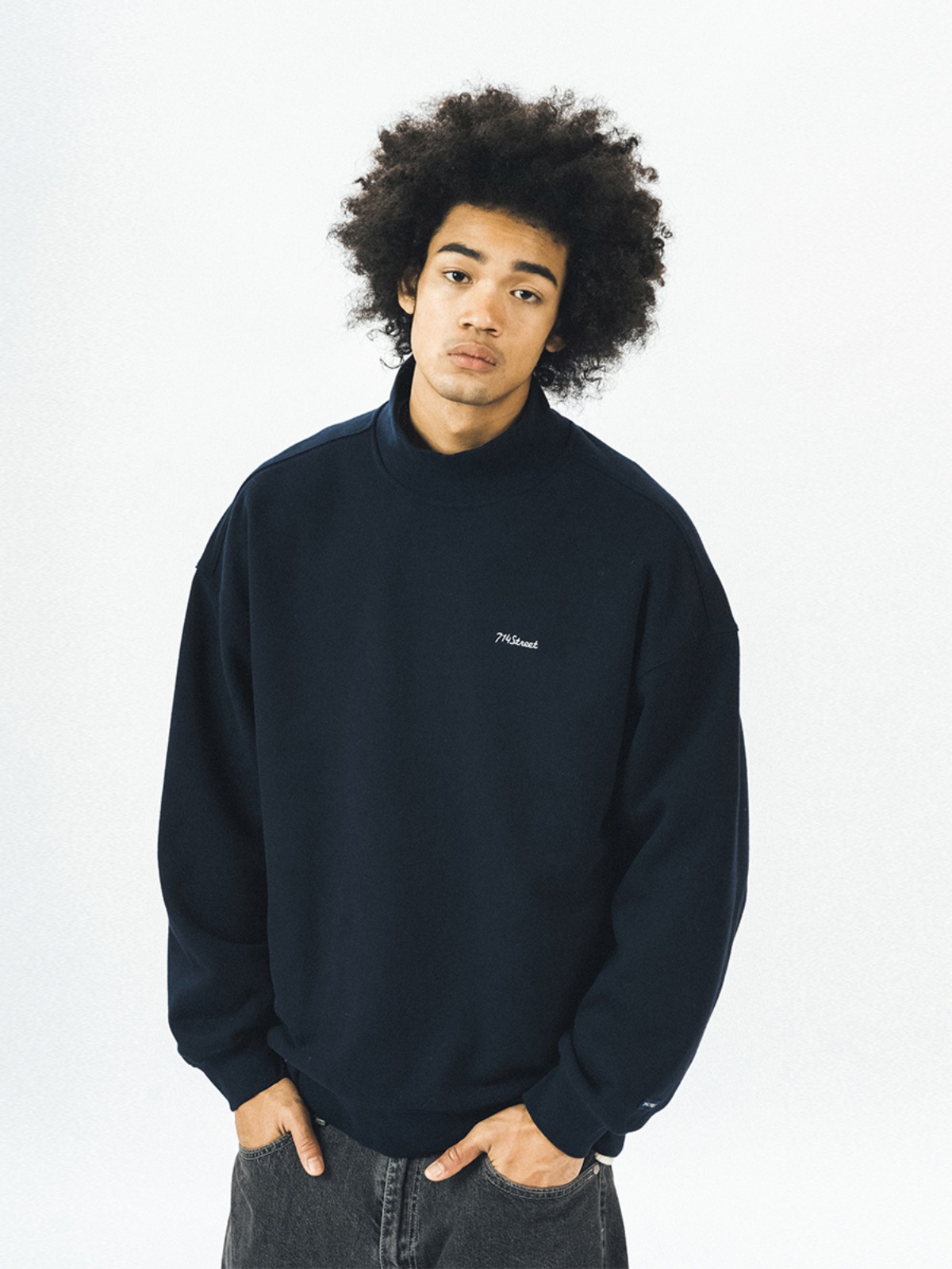 714street Man's and Women's crew neck sweatshirt 7S 040 Streetwear,321306