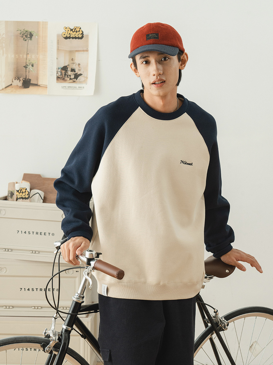 714street Man's and Women's crew neck sweatshirt 7S 044 Streetwear,311306