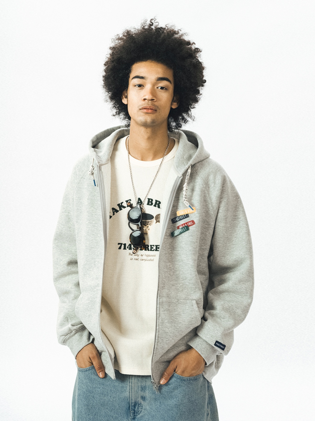 714street Man's and Women's hooded sweatshirt 7S 037 Streetwear,221323