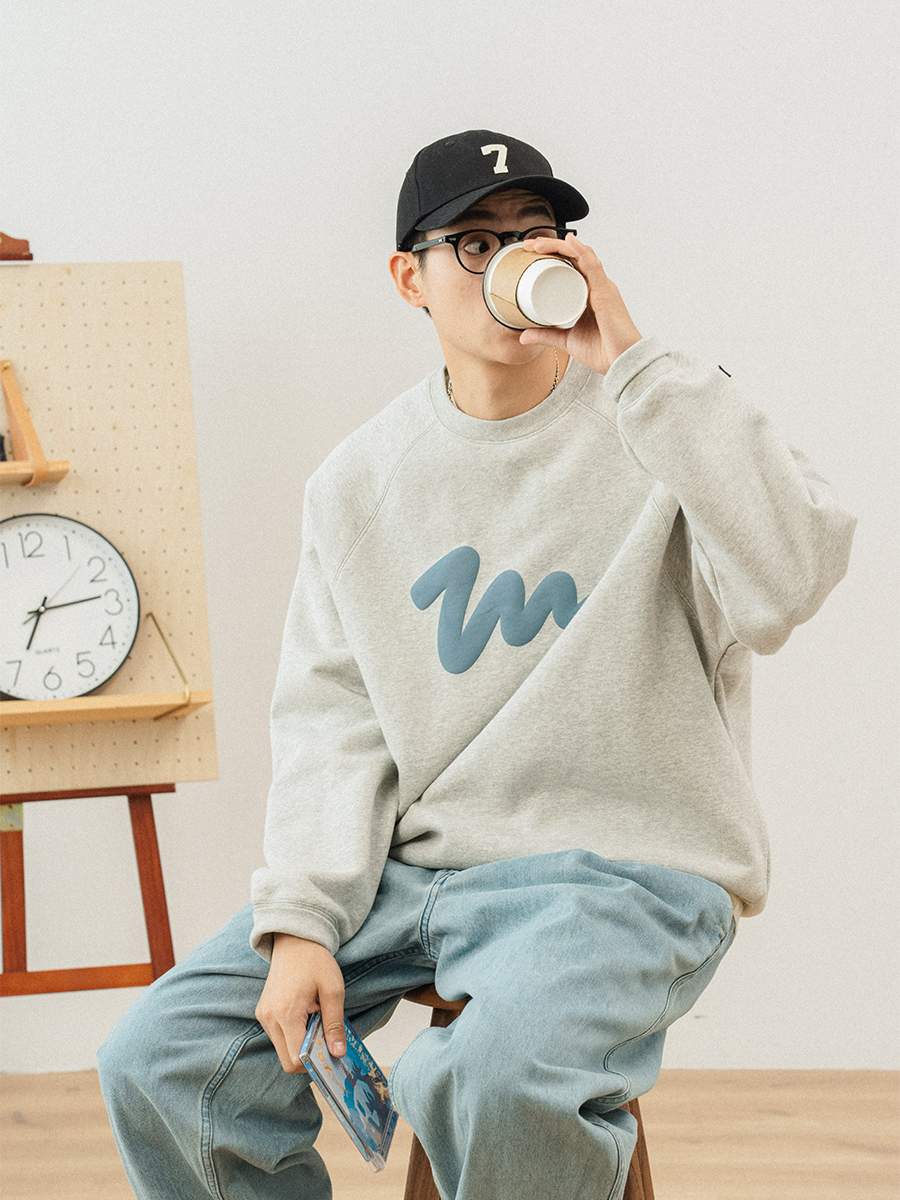 714street Man's and WoMen's crew neck sweatshirt 7S 023 Streetwear,221324