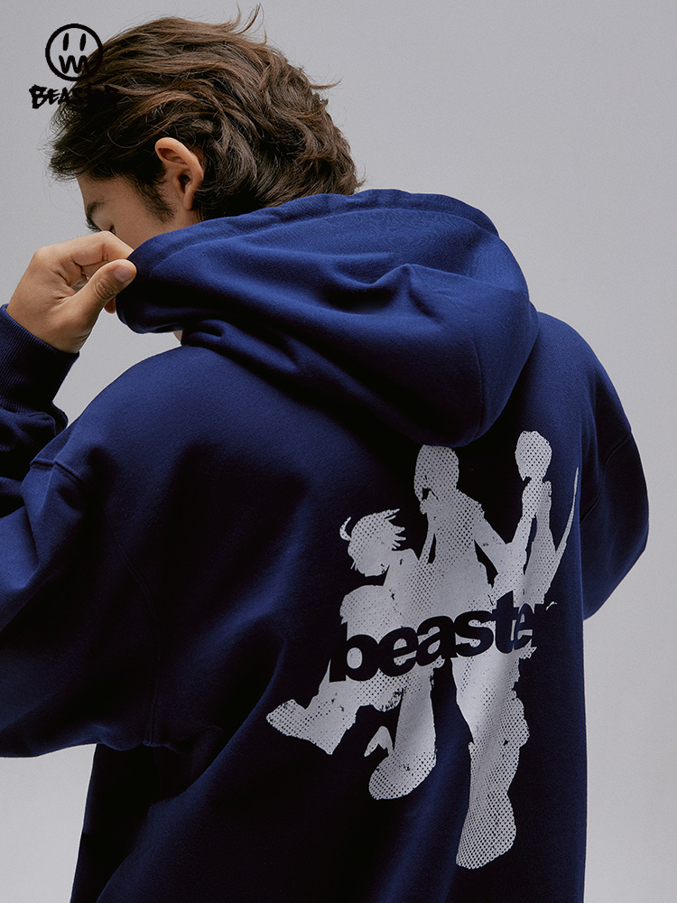 Beaster Man's and Women's hoodie sweatshirt BR L124 Streetwear, B31308A118