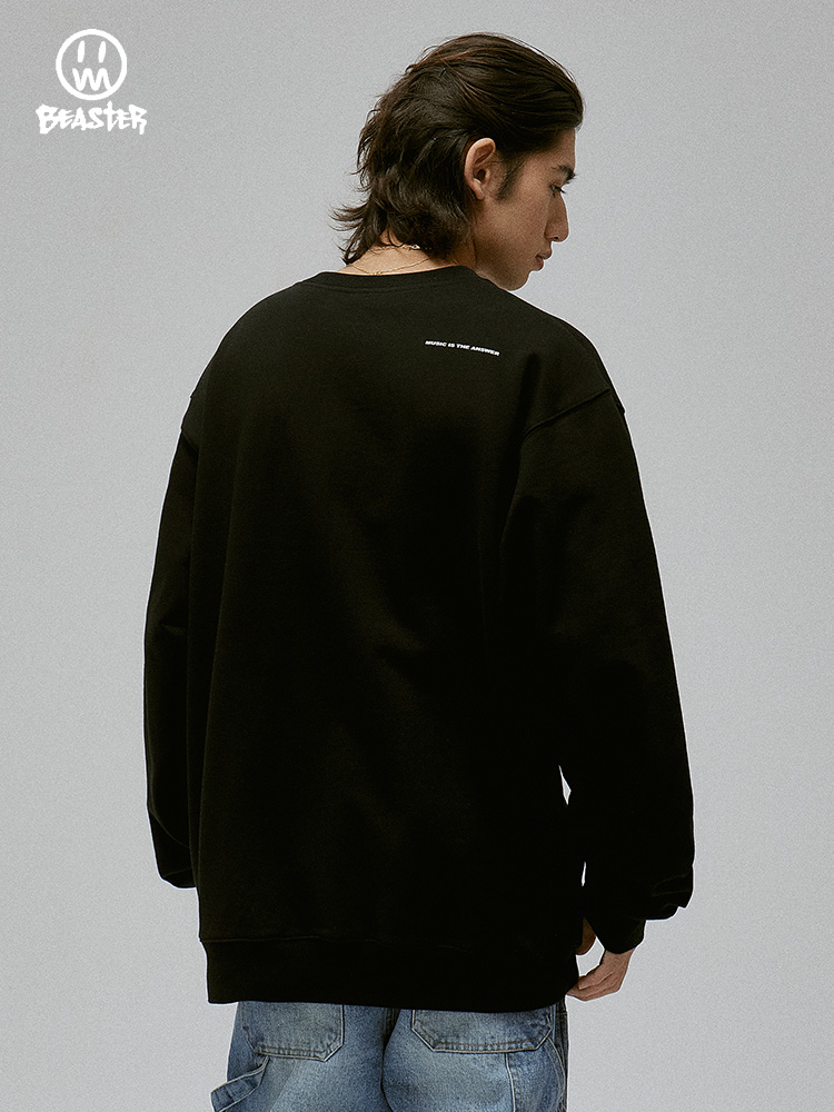 Beaster Man's and Women's Round neck sweatshirt BR L131 Streetwear, B31408X079