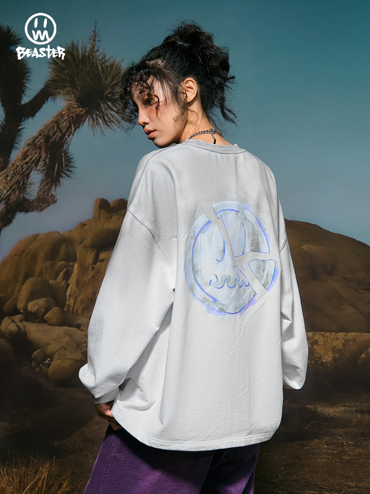 Beaster Man's and Women's Round neck  sweatshirt BR L136 Streetwear, B24608U017