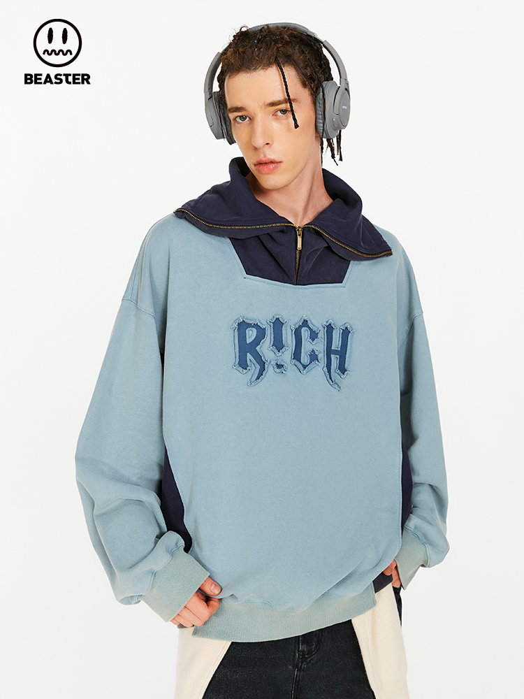 Beaster Man's and Women's Round neck  sweatshirt BR L144 Streetwear, B23308A079