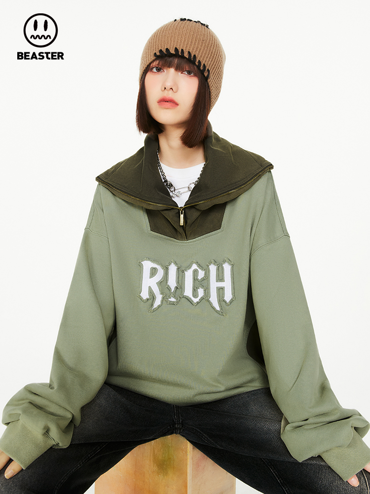 Beaster Man's and Women's Round neck  sweatshirt BR L144 Streetwear, B23308A079